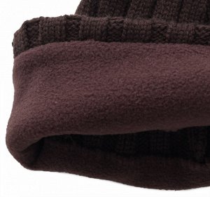 Шапка Универсальная шапка с лаконичной вышивкой зимний вариант с флисом  №237 ОСТАТКИ СЛАДКИ!!!!