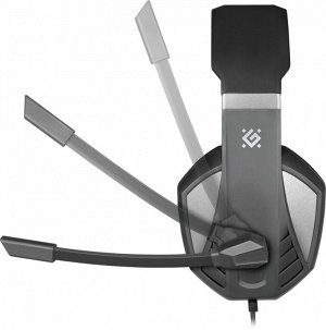 Гарнитура Defender Zeyrox  игров, черн+серый,кабель 1,8м