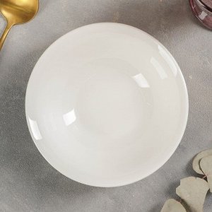 Тарелка глубокая White Label, d=17,5 см, цвет белый