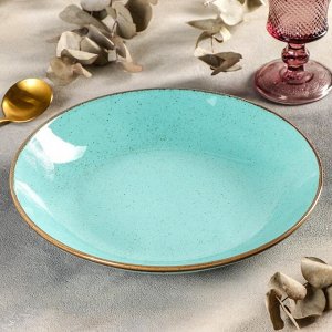 Тарелка глубокая Turquoise, d=26 см, 1 л, цвет бирюзовый