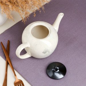 Чайник для заварки "Мраморный", керамика, 0.7 л
