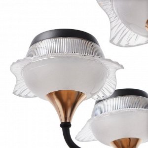 BayerLux Люстра 1696/6 LED 144Вт 3000-6000К черно-золотой 70х70х65 см