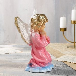 Статуэтка "Ангел с крыльями", разноцветная, гипс, 28 см, микс