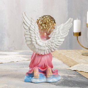 Статуэтка "Ангел с крыльями", разноцветная, гипс, 28 см, микс
