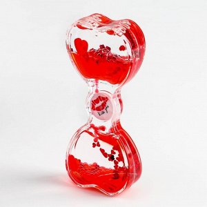 СИМА-ЛЕНД Гелевые часы, с мигающим шариком, 13 х 7,5 см, красные