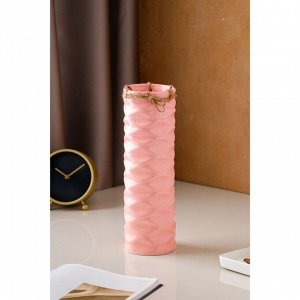 Ваза керамическая "Инфинити", настольная, в подарочной коробке, розовая, 29 см