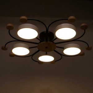 Люстра 1314/5WT LED 120Вт 3000-6000К белый 90х90х15 см