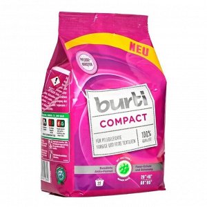 Порошок концентрат для стирки Цветного и Тонкого белья BURTI Compact 1,1 кг
