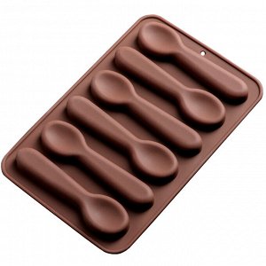 Форма для шоколада «Ложечки», 6 ячеек