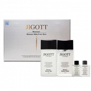 Jigott Подарочный набор для мужчин (тонер, лосьон, 2 мини-версии) Moisture Homme Skin Care 2 Set, 150мл*2шт, 30мл*2шт