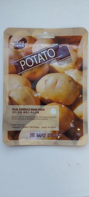 May Island Тканевая маска с экстрактом картофеля Real Essense Potato Mask Pack, 25 мл