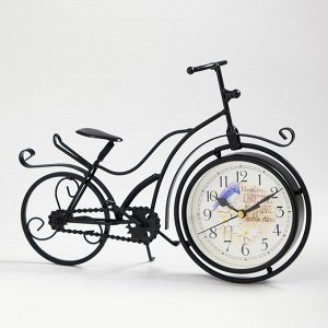 Часы настольные "Велосипед ретро", плавный ход, 23 х 33 см, d=11 см