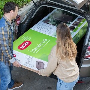 Сарай пластиковый Darwin 4x6 серый