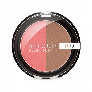 Румяна компактные 2-х цветные "PRO Blush" RELOUIS 5гр.