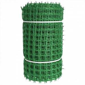 Сетка садовая пластиковая квадратная 33?33 мм, 0,5?20 м ПРОФИ зеленая