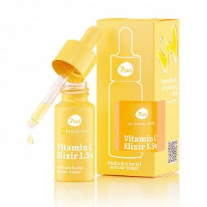 7 DAYS MY BEAUTY WEEK Сыворотка+тонер для лица придающая сияние коже VITAMIN C ELIXIR 1,5%, 20 мл