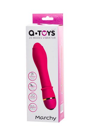 Нереалистичный вибратор A-Toys by TOYFA Marchy, силикон, розовый, 16,6 см, ? 3