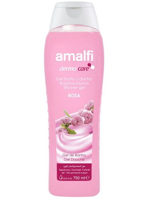 AMALFI Гель 750мл для ванн и душа "Gentle Rose" (Нежная Роза),для всех типов кожи /16шт/