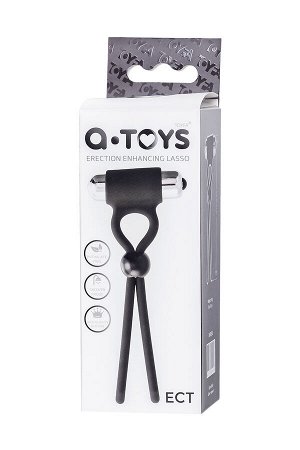 Лассо на пенис A-Toys by TOYFA Ect, силикон, черный, 14 см
