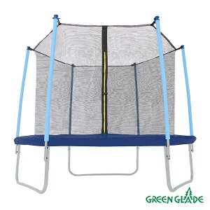 Green Glade Батут 10-футовый 3 ножки 6 стоек без верхнего кольца (fiber rod)