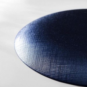 Тарелка подстановочная «Талисман», d=32 см, цвет синий