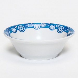 Набор посуды из керамики, 3 предмета: тарелка Ø 16,5 см, миска Ø 14 см, кружка 200 мл, "Мстители", Марвел