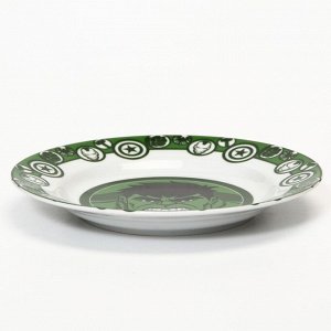 Набор посуды из керамики, 3 предмета: тарелка Ø 16,5 см, миска Ø 14 см, кружка 200 мл, "Мстители", Марвел