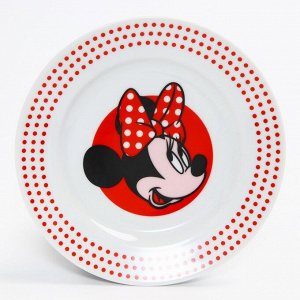 Набор посуды «Минни», 3 предмета: тарелка Ø 16,5 см, миска Ø 14 см, кружка 250 мл, Минни Маус
