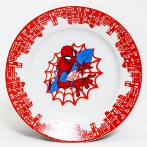 Набор посуды «Человек-паук», 3 предмета: тарелка Ø 16,5 см, миска Ø 14 см, кружка 200 мл, Человек-паук