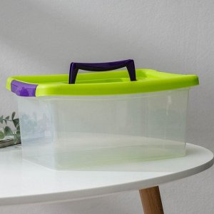 IDEA Контейнер для хранения с крышкой, 4 л, 30x17x13 см, цвет салатовый