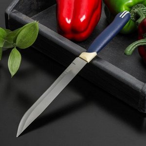 Нож универсальный Доляна «Страйп», лезвие 15 см, цвет синий