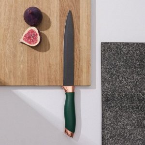 Нож Доляна «Эсмиральда», разделочный, лезвие 20 см, цвет зелёный