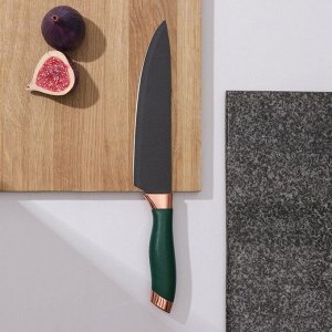 Нож Доляна «Эсмиральда», шеф, лезвие 20 см, цвет зелёный
