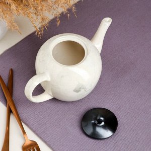 Чайник для заварки "Мраморный", керамика, 0.7 л