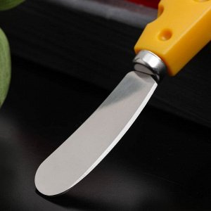 Нож для сыра Доляна Cheese, 12,5 см, цвет жёлтый