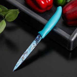Нож с антиналипающим покрытием Доляна «Эпоксид», универсальный, лезвие 12,5 см