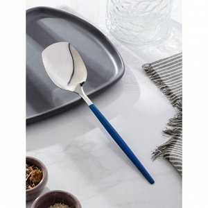 Лопатка Magistro «Грэйс», 26 см, цвет ручки голубой, цвет головы серебряный