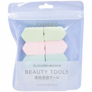 FARRES 7284 Набор латексных пятиугольных спонжей (8 шт) #  new