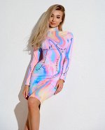 Платье Bona Fide: Polo Neck Dress &quot;Crystal&quot;