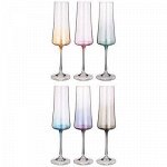 НАБОР БОКАЛОВ ДЛЯ ШАМПАНСКОГО ИЗ 6ШТ &quot;XTRA COLORS&quot; 210ML