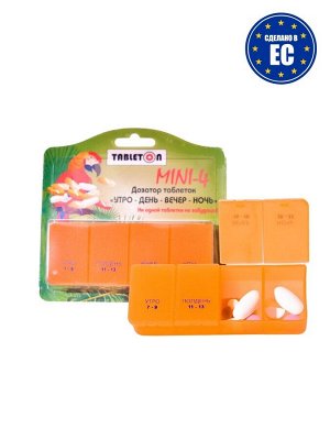 Таблетон Мини 4 таблетница-контейнер 1день (4 приема) (МИ)