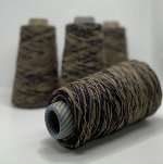 Пряжа для вязания Sanfilo, 118 гр, Светло-коричневый черный