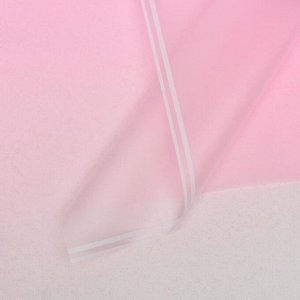 Плёнка матовая "Линия градиента" светло-розовый, 0,58 х 0,58 м