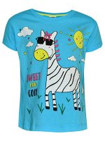 Футболка для девочек Baby Style МД 001. Короткий рукав, с принтом. 100%Хлопок. пр. Узбекистан.