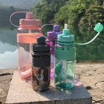 Бутылка для воды, прозрачная, 1000 мл
