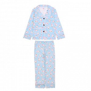 Пижама для девочки (светло-голубой)