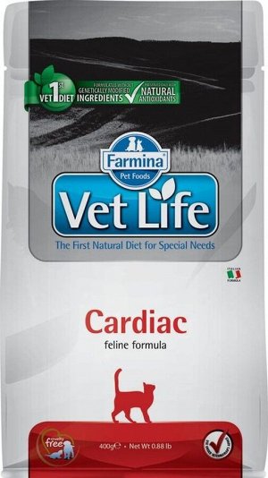 Корм Vet Life Cat Cardiac 2 kg/ при заболеваниях сердца