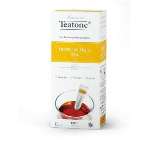 Черный чай Аромат тропических фруктов TEATONE в стиках (15шт*1,8г)