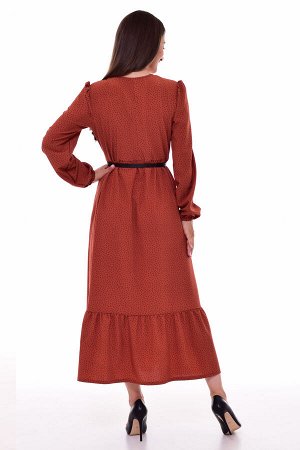*Платье женское Ф-1-069е (терракотовый)