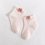 Носки детские ажурные для девочки, цвет розовый